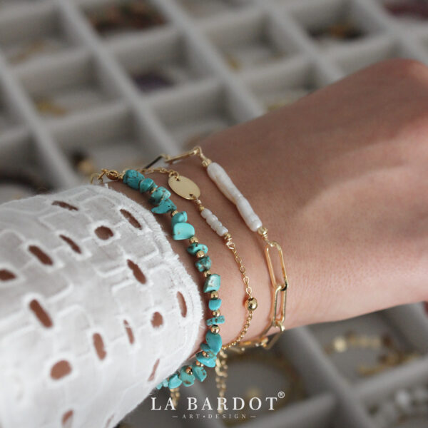 Pulsera Laminado en Oro | Perle - Image 3