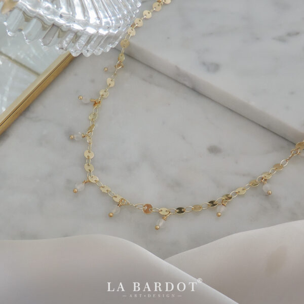 Collar Laminado en Oro | Loto