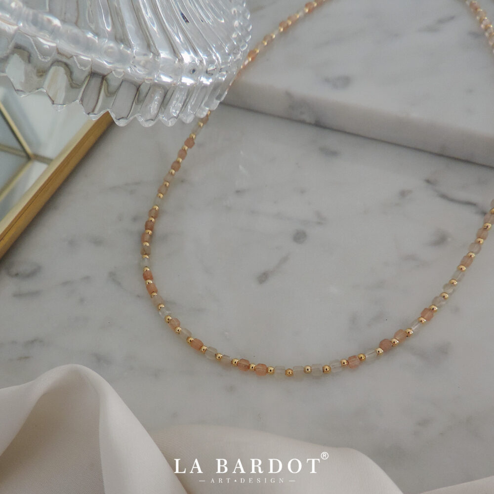 Collar Piedras | Durazno